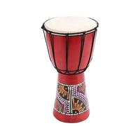 10,2 cm Compatto African Drum Djembe Bongo Strumento Musicale a Percussione a Mano con Motivo per Bambini Famiglia Intrattenimento Amici Riunione Festival Festa Leggero Portatile Stu
