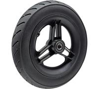 10×2 Ruota Anteriore per Sedia A Rotelle, Accessori per Sedie A Rotelle Elettriche, Pneumatico Solido in Pu, Adatto per Anziani, Deambulatori Pazienti, Black, 25cm/10inch