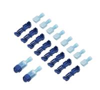 10/20/30/40/50 pezzi Connettore a T Connettore rapido for cavi elettrici Terminale a scatto con blocco Terminale a crimpare impermeabile(T3-20PCS(10SETS))