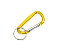 10/20/30/50/100 MOSCHETTONE ALLUMINIO CON ANELLO PORTACHIAVI INGROSSO ROSSO BLU