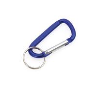 10/20/30/50/100 MOSCHETTONE ALLUMINIO CON ANELLO PORTACHIAVI INGROSSO ROSSO BLU