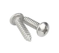 10/20/30/50/100 Pz 304 Viti Autofilettanti A Testa Tonda In Acciaio Inossidabile For Legno A Cilindrica M1.2 .4 .7 M2 6 M3 .5 M4 M5 M6 M8(10mm,M1.4-100pcs)