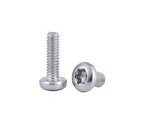 10/20/30/50/100 pz M3 M4 M5 M6 In Acciaio Inox 316 a Sei Lobi Tonda Vite a Testa cilindrica Torx Bullone Macchina(50pcs M4x8mm)