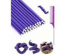 10/20/30 pezzi Bigodini in schiuma flessibili con 1 pettine a coda di ratto, strumenti versatili per lo styling dei capelli, adatti per uso quotidiano, possono essere utilizzati durante il sonno, bigo