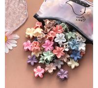 10/20/30 pezzi Fermagli per capelli retrò con fiori di crisantemo Morandi, piccoli accessori per capelli floreali colorati per code di cavallo, adatti per trucco quotidiano, esibizioni sul palco, atti