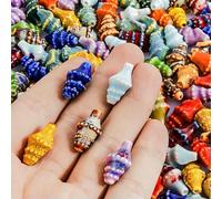 10/20/30 pezzi/lotto foro colorato 2 mm pesce pagliaccio tartaruga stella conchiglia perline in ceramica simpatici animali per gioielli braccialetti fai da te artigianato-M639-10 pezzi