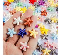 10/20/30 pezzi/lotto foro colorato 2 mm pesce pagliaccio tartaruga stella conchiglia perline in ceramica simpatici animali per gioielli braccialetti fai da te artigianato-M629-20 pezzi