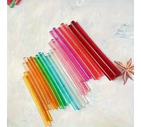 10/20/30 pezzi Stick di colla a fusione a caldo trasparenti multicolore, ad alta resistenza, resistenti al calore, adatti per artigianato fai-da-te e riparazioni domestiche 20 pezzi/7 mm x 100 mm,30 p