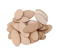 10/20/30pcs fette di legno ovali patatine incompiute ritaglio etichette nome scrapbooking progetti artistici incompiuti ritagli etichette nome