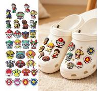 10/20/31 pezzi Charms per scarpe con i personaggi di Ryder, Chase e Skye, decorazioni per zoccoli, accessori per donna e uomo, ideali come regalo per compleanni, feste, per organizzare le scarpe, per 