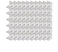 10/20/40/60 Pezzi 31*24*24mm Staffa Angolare Universale In Acciaio Inossidabile 90 Gradi A Forma For Mobili In Legno Telaio Del Letto Per Il Fissaggio Del Legno(60PCS-(6 Holes))