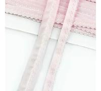 10/20/40M 11mm Fasce Elastiche in Nylon per Biancheria Intima Reggiseno Spalla Nastro in Gomma Vestiti Decorazione Pizzo Elasticizzato Accessorio per Cucito Fai da Te-Rosa Chiaro-11mm-10Metri