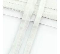 10/20/40M 11mm Fasce Elastiche in Nylon per Biancheria Intima Reggiseno Spalla Nastro in Gomma Vestiti Decorazione Pizzo Elasticizzato Accessorio per Cucito Fai da Te-Bianco-11mm-10Metri