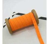 10/20/40M 11mm Fasce Elastiche in Nylon per Biancheria Intima Reggiseno Spalla Nastro in Gomma Vestiti Decorazione Pizzo Elasticizzato Accessorio per Cucito Fai da Te-Arancione-11mm-10Metri