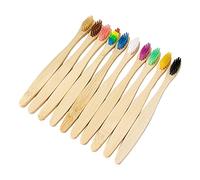 10/20/40PCS Bambini Colorato Bambù Spazzolino Set Morbido Setola Carbone Sbiancamento Denti Bamboo Spazzolini Da Denti Morbido Cura Orale (10)