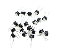 10/20/50/100 pezzi Interruttore tattile bianco nero Interruttore a sfioramento 6 * 6 * 5mm DIP Pulsante tattile Microinterruttore(100PCS)