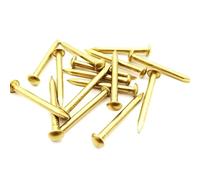 10/20/50/100pcs Dia 1,2 mm 1,5 mm 2 mm 3 mm Pure Copper Brass Small Mini Round Head Nail for Furniture Hinge Drum Jewelry Chest Box (50pcs 2x25mm)