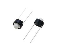10/20/50/100PCS Interruttore tattile 6 * 6 * 5 Bianco Nero Interruttore tattile 6 * 6 * 5mm DIP Pulsante tattile Microinterruttore(20PCS)