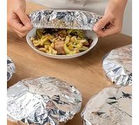 10/20/50 pezzi Coperchi per alimenti in alluminio, Pellicola alimentare riutilizzabile, Adatto per cucina, tavolo da pranzo, conservazione degli alimenti, picnic, campeggio e uso domestico 1 pz,10 pez