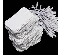 10/20/50 pezzi Elettrodi per massaggio EMS, Tamponi per unità TENS, Patch per massaggio del corpo 5x9cm, Tamponi con connettore da 2mm 10 pezzi 5x9cm#182,50 pezzi 5x9cm#182,20 pezzi 5x9cm#182Tessuto n