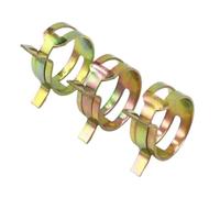 10/20/50 pezzi Fascetta stringitubo Diametro interno 5 mm ~ 25 mm 65MN Acciaio al manganese Zincato Molla Elastica Fibbia in acciaio Cerchio for tubo acqua(ID 22mm x 10pcs)