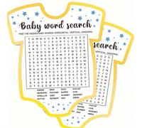 10/20/50 pezzi Giochi per festa di nascità, Carte per il gioco di ricerca delle lettere per bebè, Accessori e attività divertenti per festa di nascità, Giochi per la rivelazione del , Bomboniere per f