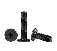 10/20/50 pezzi in acciaio inossidabile 304 nero con testa a croce Phillips ultra sottile piatta viti a testa piatta M1.6 M2 M2.5 M3 M4 M5 M6 for laptop(10mm,M6 10pcs)
