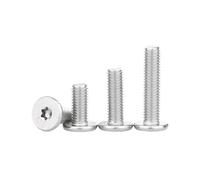 10/20/50 pezzi M2,5 M3 M4 M5 M6 304 in acciaio inossidabile Cm Torx a sei lobi ultra sottili con testa piatta wafer(M4x20mm 20pc)