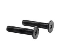 10/20/50 pezzi Viti a testa piatta in acciaio al carbonio da M2 a M6 da 3 mm a 12 mm(X8mm,M6 10PCS)