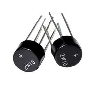 10 20 50 PZ 100 PZ pila di ponti raddrizzatori 2W10 ponte rotondo 2A 1000V(10PCS)