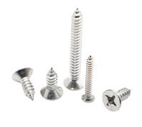 10/20/50 Pz M1 .2 .4 .7 M2 .6 M3 .5 M4 M5 M6 Piccola Croce In Acciaio Inox Piatto A Testa Svasata Vite Autofilettante(6mm,M3 20pcs)