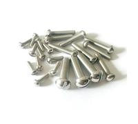 10/20/50 pz M1.6 M2 M2.5 M3 M4 M5 M6 GB67-76 A2 In Acciaio Steel304 Mezza Tazza Rotonda Testa a Fungo intaglio Drive Viti di Macchina Interruttore Bulloni(M4x12mm 20pcs)