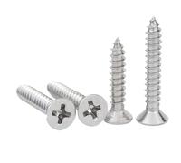 10/20/50 Pz M3.5 .9 M4.2 .8 M5. M6.3 GB846 304 In Acciaio Inox Croce Piatta A Testa Svasata Vite For Legno Autofilettante(14mm,50pcs M3.5)