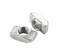 10/20/50 pz M3 M4 M5 M6 M8 M10 Slot T-nut Scorrevole T Nut Hammer Drop In Dado Fissaggio Connettore for Estrusione Alluminio(EU45- M6 (10pcs))
