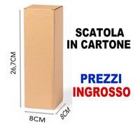 10/20/50 SCATOLA CARTONE SCATOLE ONDULATO REGALO 8x26,7x8cm PREZZI INGROSSO