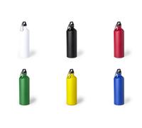 10/20/50pz BORRACCIA 800ml MOSCHETTONE TERMICA ROSSA GIALLA BLU BIANCA