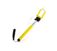 10/20/50pz MONOPIEDE BASTONE SELFIE CELLULARE FOTO JACK 3,5mm BOTTONE acciaio