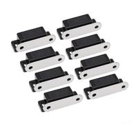 10/20 chiusure magnetiche per ante di armadietti da cucina, armadi, armadietti, con resistenza alla trazione di 6 kg, struttura in plastica e metallo, colore nero (10 pezzi)
