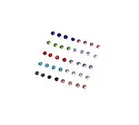 10-20 coppie zirconia cubica Orecchini per prigionieri di plastica per orecchie sensibili 2-6 mm zirconia cubica per donne orecchini a perno di silicone post stallone ...