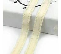 10/20 iarde 13,0 mm elastici colorati doppio nastro di gomma per vestiti reggiseno biancheria intima fettuccia fai da te accessori per cucire indumenti-bianco crema-13,0 mm-20 iarde
