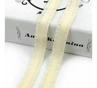 10/20 iarde 13,0 mm elastici colorati doppio nastro di gomma per vestiti reggiseno biancheria intima fettuccia fai da te accessori per cucire indumenti-bianco crema-13,0 mm-10 iarde
