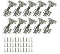 10/20 pezzi cerniere for porte dell'armadio in acciaio inossidabile serranda buffer cerniere a scomparsa for guardaroba morbide e silenziose con viti(10pcs)