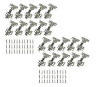 10/20 pezzi cerniere for porte dell'armadio in acciaio inossidabile serranda buffer cerniere a scomparsa for guardaroba morbide e silenziose con viti(20pcs)