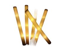 10/20 Pezzi di Bastoncini Luminosi a LED Colorati RGB in Schiuma Luminosa, Tubo Luminoso for Feste di Natale, Compleanno, Matrimonio(20pcs Yellow)