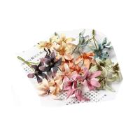 10/20 pezzi di fiori di seta artificiali testa gradiente orchidea fiore di magnolia per la casa decorazioni natalizie accessori per tornanti fai da te-multicolore-20 pezzi