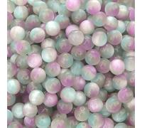 10-20 pezzi di perline rotonde in resina iridescente dorata sfumata imitazione occhio di gatto vitalità perline sparse gioielli fatti a mano fai da te braccialetti-style3 10 pezzi-8 mm