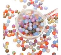 10-20 pezzi di perline rotonde in resina iridescente dorata sfumata imitazione occhio di gatto vitalità perline sparse gioielli fatti a mano fai da te braccialetti-style5 20 pezzi-8 mm