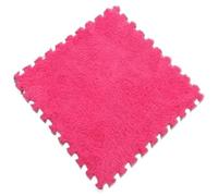 10/20 pezzi di tappetino da gioco in peluche morbido, tappeto in schiuma, for tenere al caldo la stanza Per Soggiorno,Camera Da Letto(Rose Red,10Pcs)