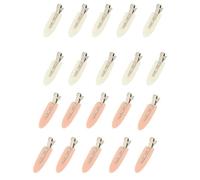 10/20 pezzi fermagli for capelli di base for donne e ragazze, for lo styling, il trucco, le forcine senza piega, gli accessori moda per Donne(20pcs white pink)