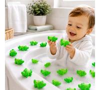 10/20 pezzi Giocattoli da bagno in gomma a forma di coccodrillo, mini giocattoli di coccodrillo in plastica galleggianti e squittenti, set da gioco in acqua per vasca da bagno, doccia, piscina e spiag